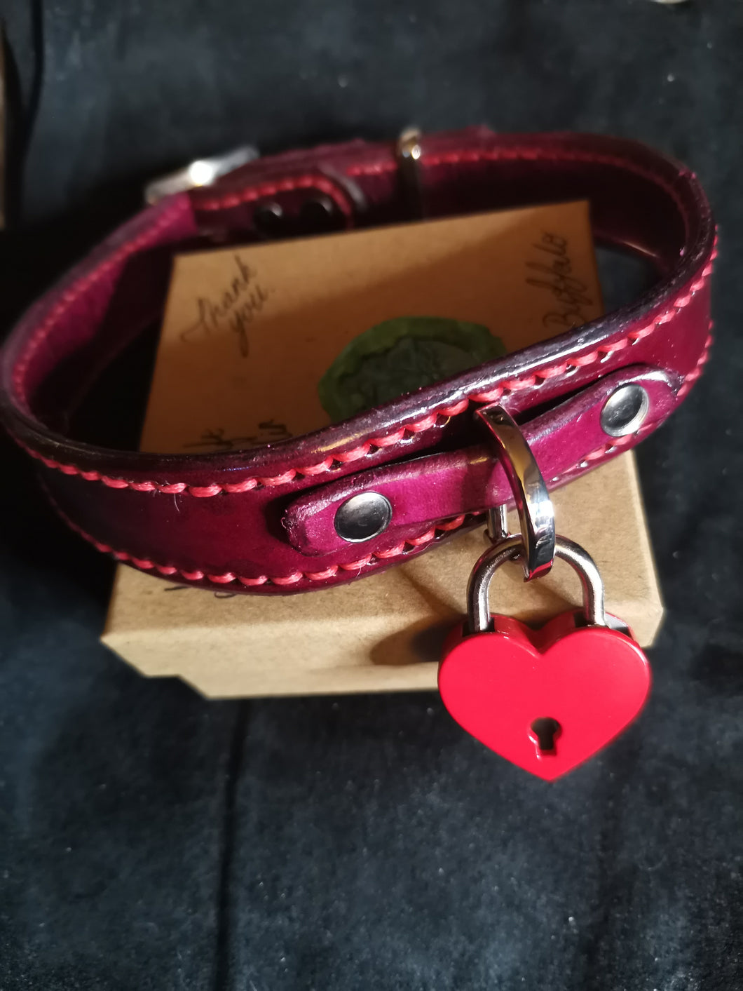 Dark Red Day Collar/Choker